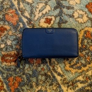 Royal Blue Fossil Wallet